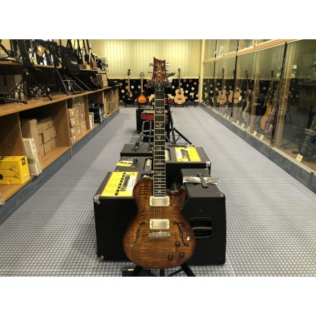 PRS Hollow Body 2 Tiger Brown Single Cut + custodia rigida compresa