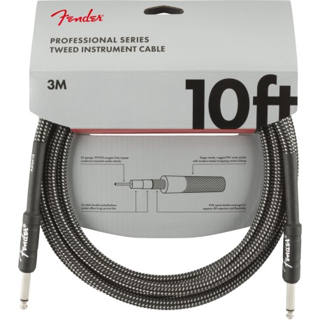 Fender PRO 10' INST CABLE GRY TWD 3 Metri