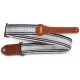 Taylor Academy Strap Wht/Blue Jacquard Cotton 2"